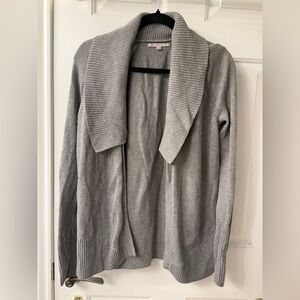 GAP Gray Cardigan Sweater with Shawl Collar
